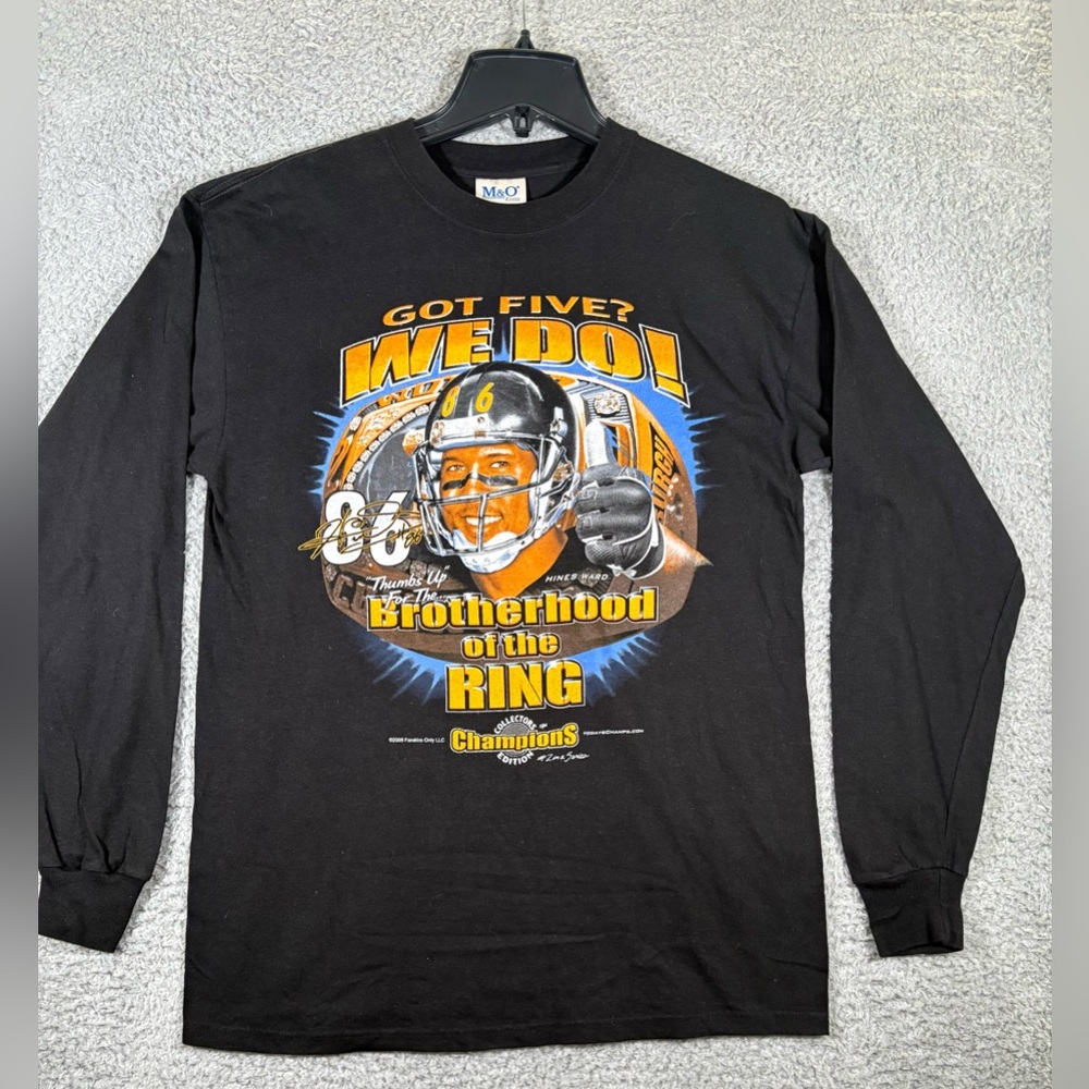 Pittsburgh Steelers Hines Ward T-Shirt Mens Medium Brotherhood Of The Ring